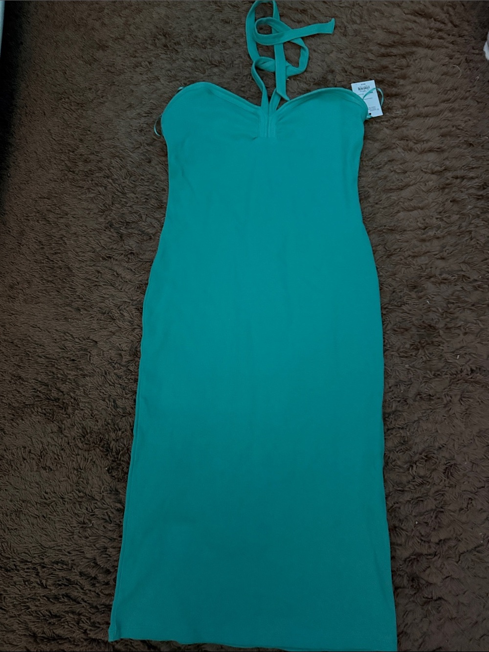 Nine West Strapless Teal Bodycon Dress
